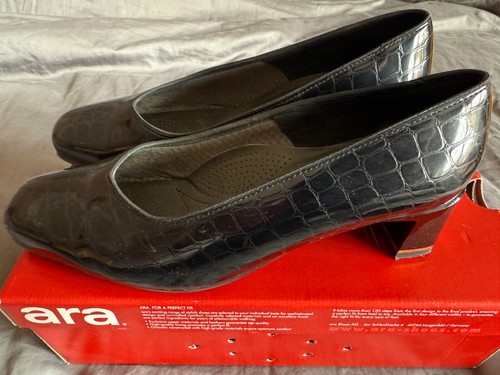 Ara verona black patent - black,