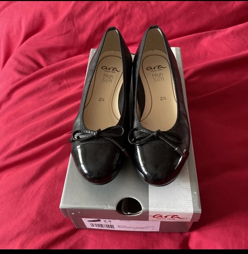 Ara smart black leather womens - ara,