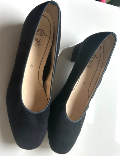 Ara high soft navy suede - ara,