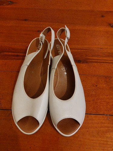Ara cream leather peep - peep, toe